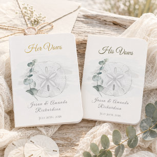Whispering Shores Sand Dollar Foil Vow Books