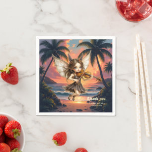 Whispering Strings of the Sunset Fairy. Napkins
