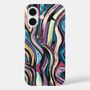 Whispering Tree-Hand Painted Abstract Art iPhone 16 Case