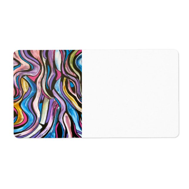 Whispering Tree-Hand Painted Modern Art Label (Front)