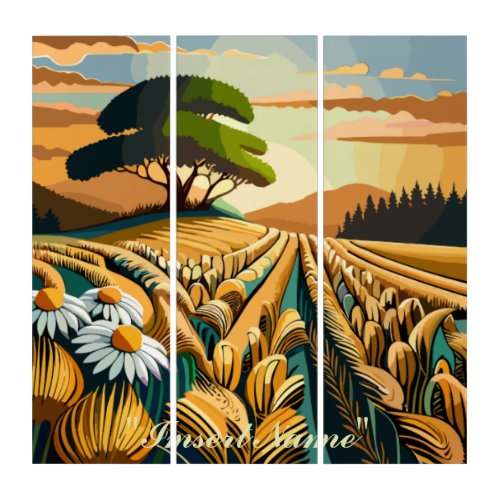 Whispering Wheat Triptych