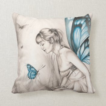 Whispering Wings Throw Pillow by MichelleTracey at Zazzle