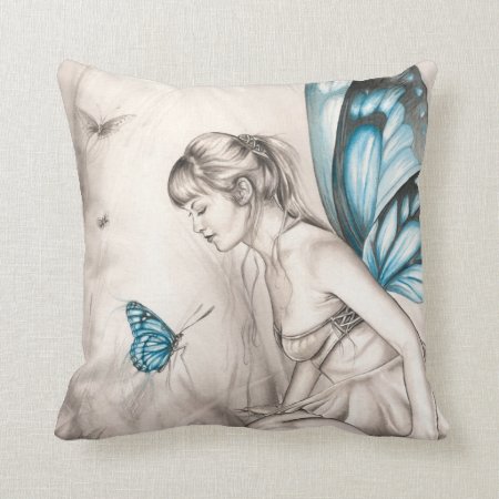 Whispering Wings Throw Pillow