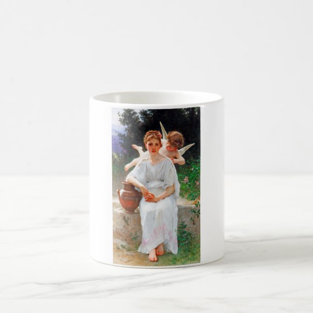 Whisperings of Love, Bouguereau Coffee Mug (Center)