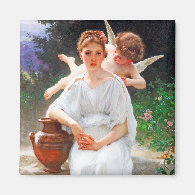 Whisperings of Love, Bouguereau Magnet (Front)