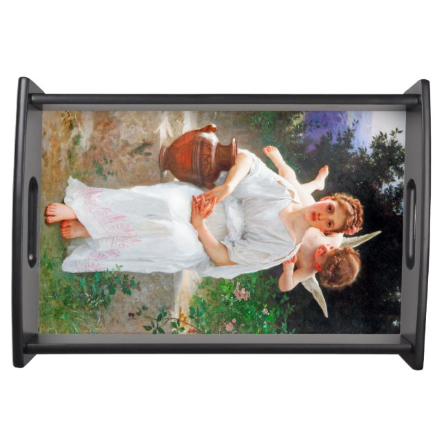 Whisperings of Love, Bouguereau Serving Tray (Front)