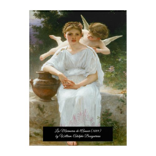 Whisperings of Love by Bouguereau Acrylic Print