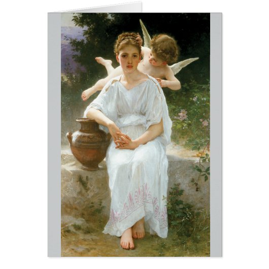 Whisperings of Love by Bouguereau Cards (Front)