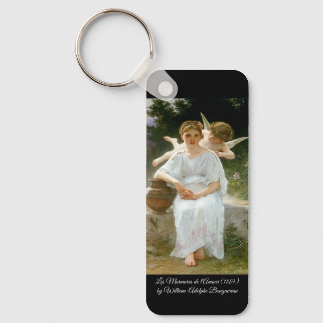Whisperings of Love by Bouguereau Keychain (Front)