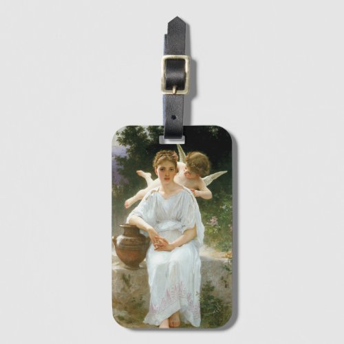 Whisperings of Love First Reverie by Bouguereau Luggage Tag