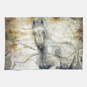 Whispers Across the Steppe Kitchen Towel