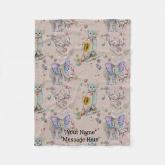 Whispers from Forrest Baby Fleece Blanket