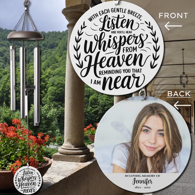 Whispers From Heaven Personalized Memorial  Wind Chime (Creator Uploaded)