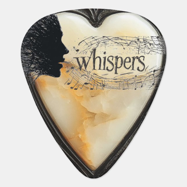 Whispers Guitar Pick (Front)