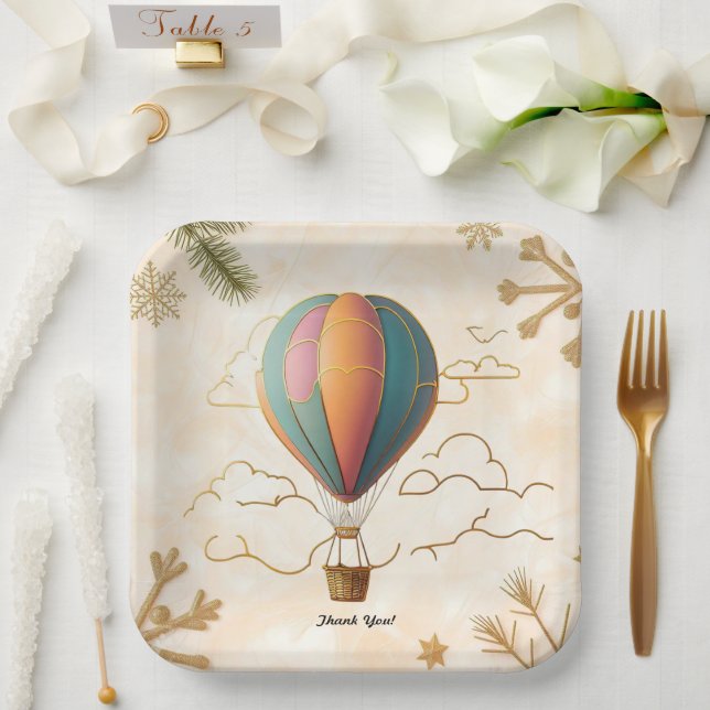 "Whispers in Air" Paper Plates (Wedding)