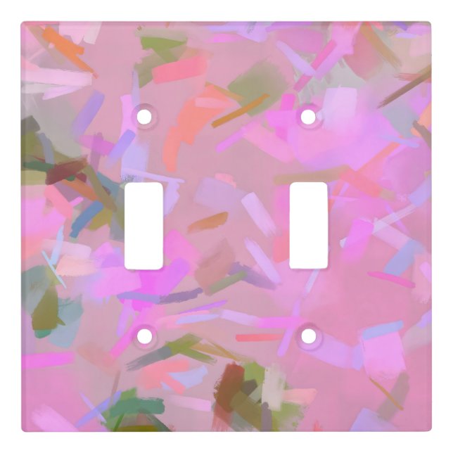 Whispers In Pink Light Switch Cover (Front)