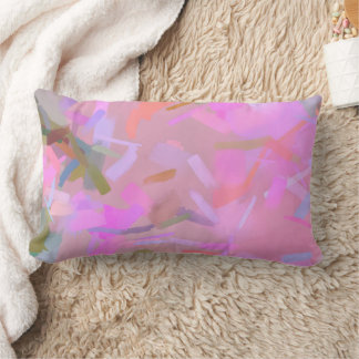 Whispers In Pink Lumbar Pillow