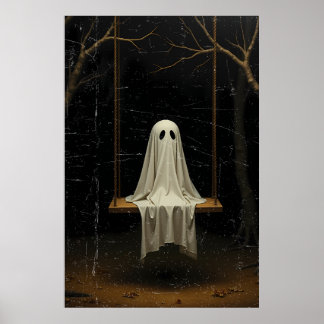 Whispers in the Dark, Ghostly Swing in the Forest Poster
