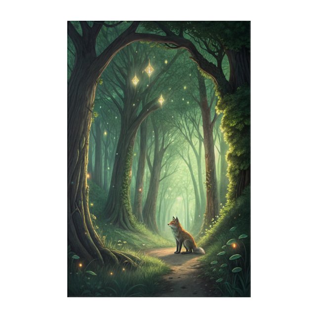 Whispers in the Grove Acrylic Print (Front)