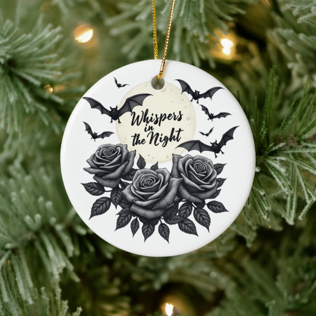 Whispers in the Night - Gothic Full Moon Ornament (Tree)