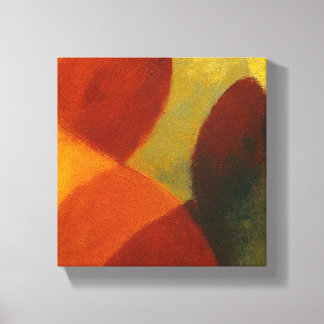 Whispers in the Web Square Color Block Canvas Print