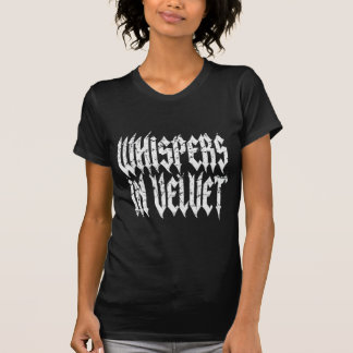 Whispers in Velvet – Text Gothic style T-Shirt