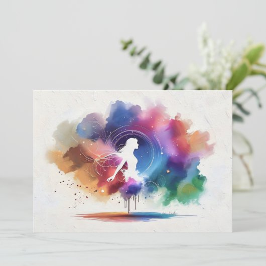 Whispers of a Rainbow Soul flat card (Standing Front)