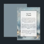 Whispers of a Winter Solstice Enclosure Card<br><div class="desc">Add a thoughtful touch to your invitation suite with this customizable event details card. Perfect for sharing important information that doesn’t fit on the main invitation, this enclosure card is ideal for including directions, accommodations, dress codes, parking details, or other helpful notes. Whether you're planning a wedding, party, or formal...</div>