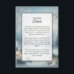 Whispers of a Winter Solstice Enclosure Card<br><div class="desc">Add a thoughtful touch to your invitation suite with this customizable event details card. Perfect for sharing important information that doesn’t fit on the main invitation, this enclosure card is ideal for including directions, accommodations, dress codes, parking details, or other helpful notes. Whether you're planning a wedding, party, or formal...</div>