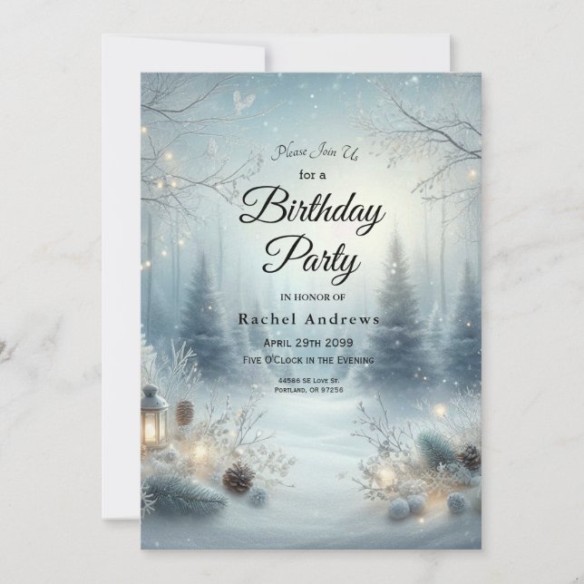 Whispers of a Winter Solstice Invitation (Front)