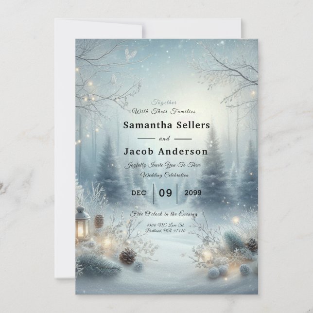 Whispers of a Winter Solstice Invitation (Front)