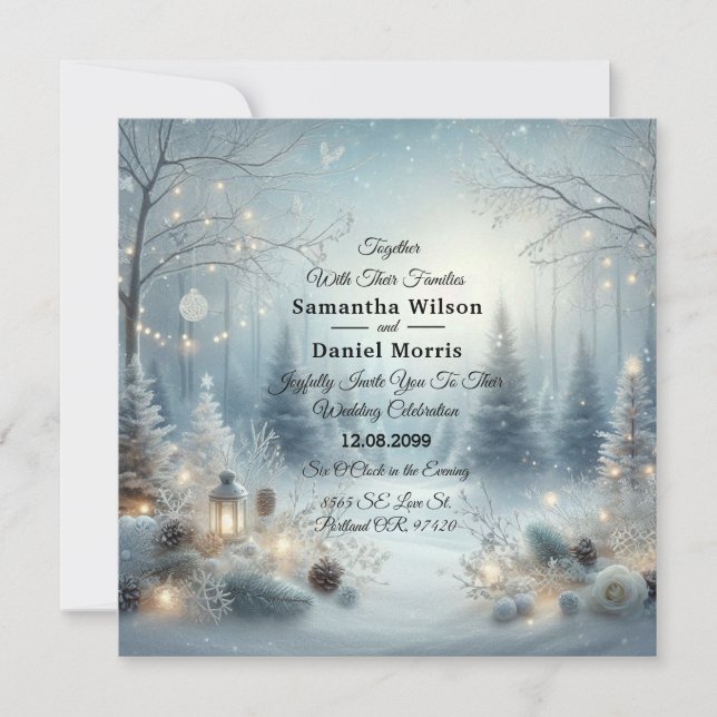Whispers of a Winter Solstice Invitation (Front)