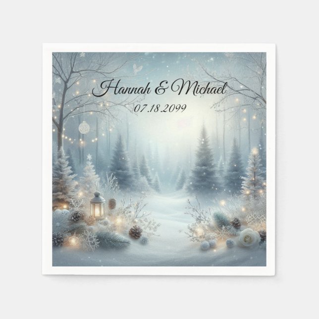 Whispers of a Winter Solstice Napkins (Front)