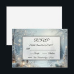 Whispers of a Winter Solstice RSVP Card<br><div class="desc">Ensure a seamless and stylish response process with these classic wedding RSVP cards. Designed to complement your wedding suite, each card offers a refined way for guests to reply to your special day. Printed on premium paper with elegant typography and space for personalized details, these RSVP cards help you gather...</div>