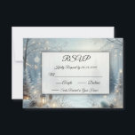 Whispers of a Winter Solstice RSVP Card<br><div class="desc">Ensure a seamless and stylish response process with these classic wedding RSVP cards. Designed to complement your wedding suite, each card offers a refined way for guests to reply to your special day. Printed on premium paper with elegant typography and space for personalized details, these RSVP cards help you gather...</div>