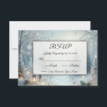 Whispers of a Winter Solstice RSVP Card<br><div class="desc">Ensure a seamless and stylish response process with these classic wedding RSVP cards. Designed to complement your wedding suite, each card offers a refined way for guests to reply to your special day. Printed on premium paper with elegant typography and space for personalized details, these RSVP cards help you gather...</div>