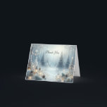 Whispers of a Winter Solstice Thank You Card<br><div class="desc">Express your heartfelt gratitude with these beautifully crafted wedding thank you cards. Thoughtfully designed to reflect the elegance and joy of your special day, these cards provide the perfect way to extend appreciation to your guests, family, and loved ones. Featuring high-quality printing and luxurious paper, each card serves as a...</div>