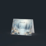 Whispers of a Winter Solstice Thank You Card<br><div class="desc">Express your heartfelt gratitude with these beautifully crafted wedding thank you cards. Thoughtfully designed to reflect the elegance and joy of your special day, these cards provide the perfect way to extend appreciation to your guests, family, and loved ones. Featuring high-quality printing and luxurious paper, each card serves as a...</div>