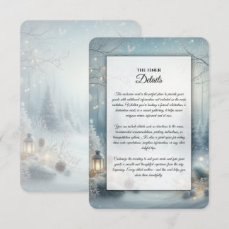 Whispers of a Winter Solstice Wedding Enclosure Card