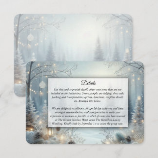 Whispers of a Winter Solstice Wedding Enclosure Card