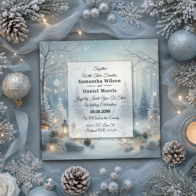 Whispers of a Winter Solstice Wedding Invitation (Creator Uploaded)