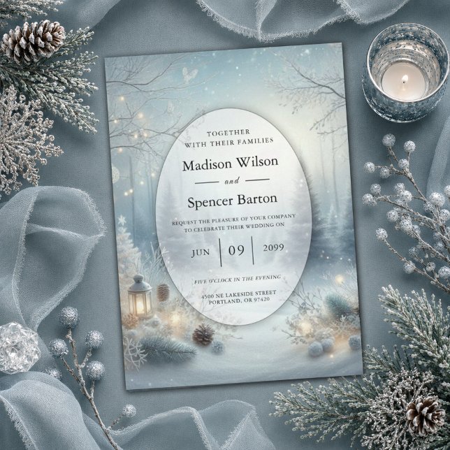 Whispers of a Winter Solstice Wedding Invitation (Creator Uploaded)