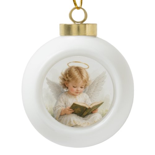 Whispers of Angels -Amara Sweatshirt Ceramic Ball Christmas Ornament