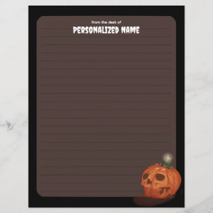 Whispers Of Autumn - Brown - Lined Paper Sheet