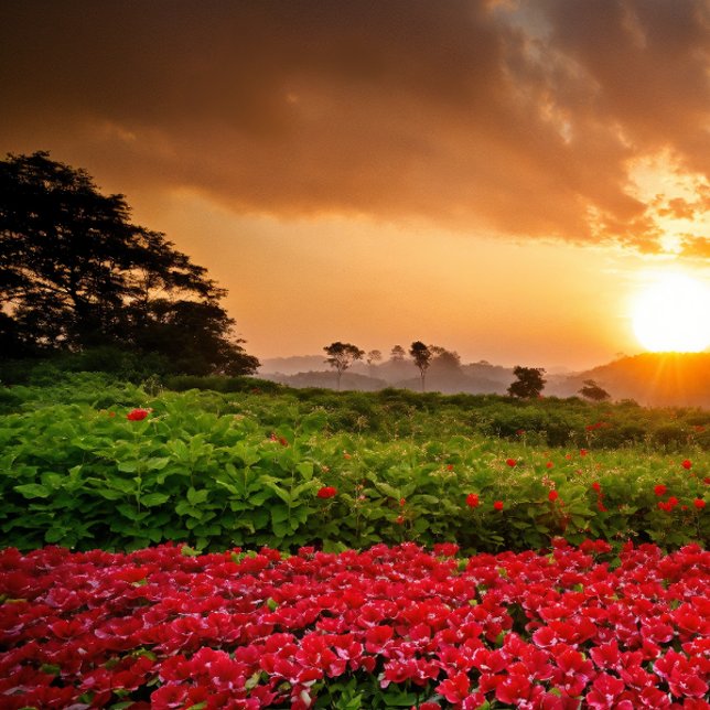 Whispers of Enchantment: The Magical Realm Phone C Case-Mate iPhone Case (As the sun dips below the horizon, the garden transforms into a canvas of breathtaking beauty. )