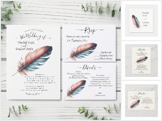 Whispers of Grace Feathered Elegance Minimalism