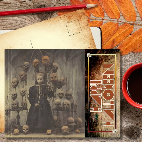 Whispers of Halloween Spirits Holiday Postcard