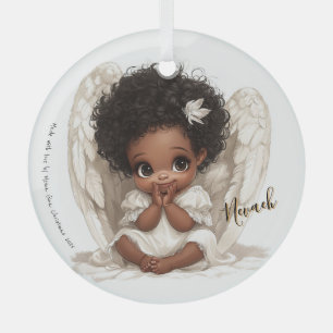 Whispers of Heaven: Angelic Innocence in Lace Glass Ornament