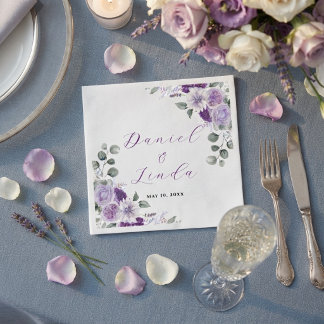 Whispers of Lavender: Elegance in Bloom Napkins