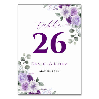 Whispers of Lavender: Elegance in Bloom Table Number